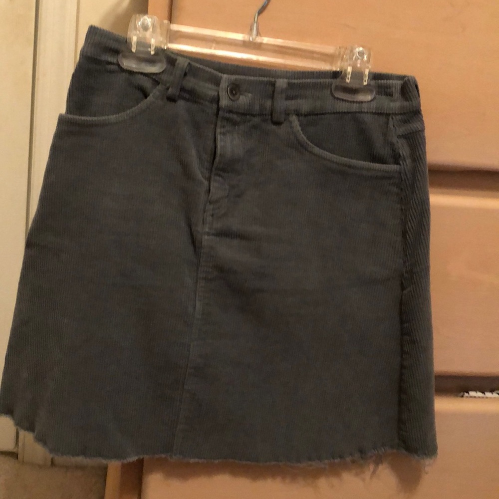 Gray corduroy skirt from brandy Millville